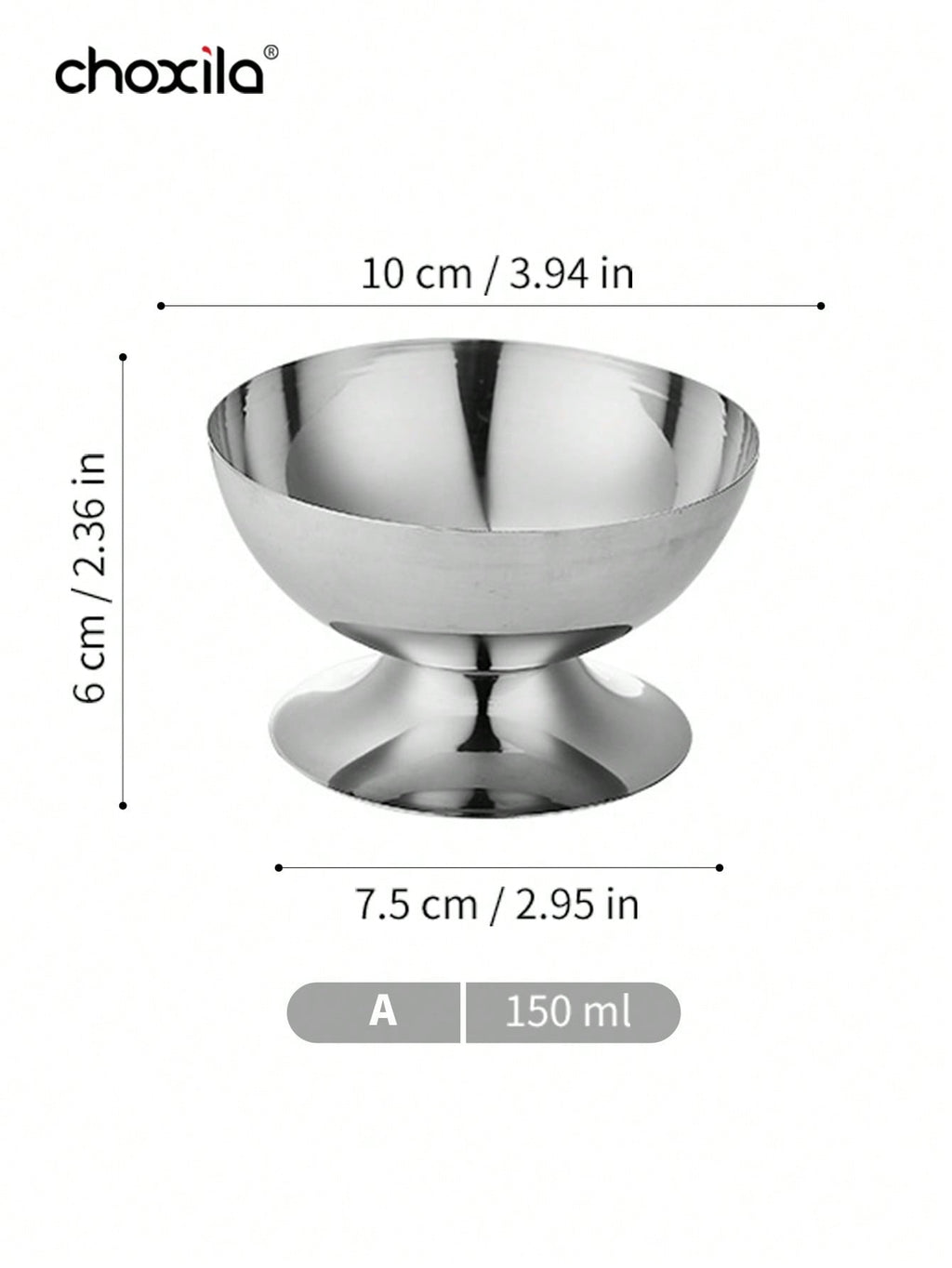 choxila 1 Set Dessert Plate, Vegetable Bowl, Stainless Steel Ice Cream Cup, Tray, Pudding Dessert Cup, Cute Dinnerware Plate, Tray, Candle Holder, Essential For Back To School Season