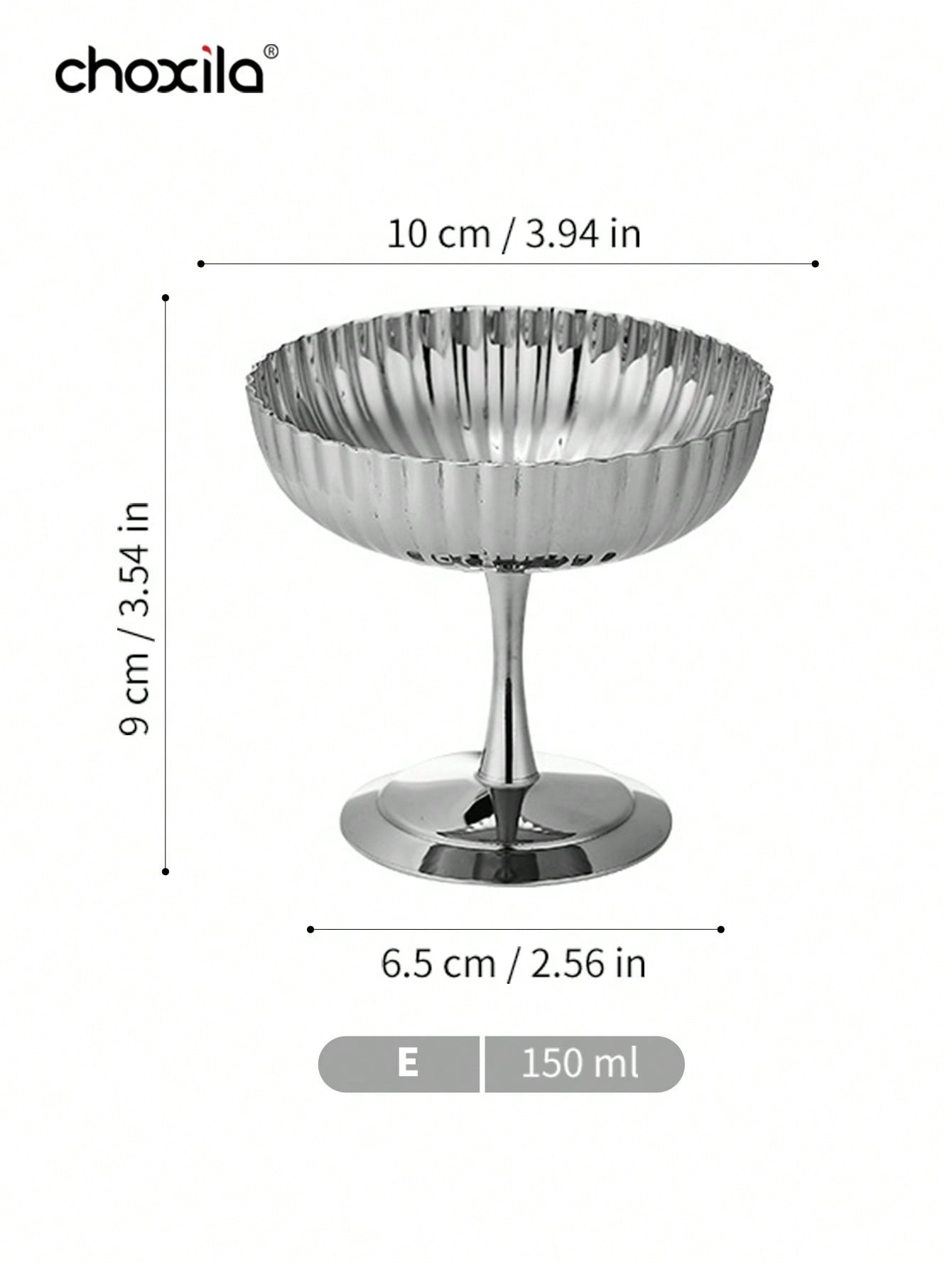 طقم شوكسيلا مكون من طبق حلوى، وعاء خضار، كوب آيس كريم من الفولاذ المقاوم للصدأ، صينية، كوب حلوى بودنغ، طبق عشاء أنيق، صينية، حامل شموع، ضروري لموسم العودة إلى المدرسة