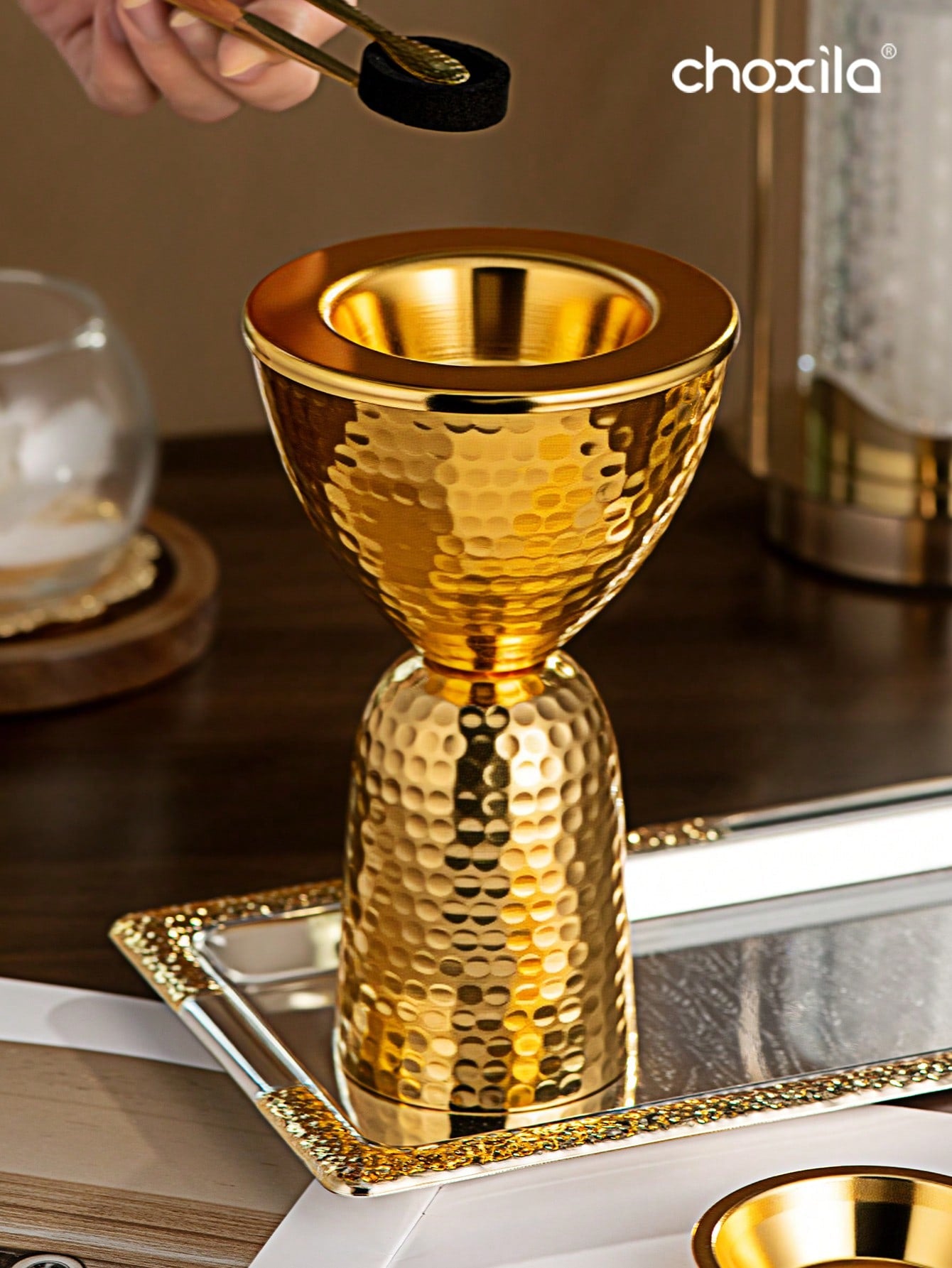 choxila زجاجة أريج بهيكل حديدي بسيط وأنيق قطعة واحدة، مناسبة للمنزل ديكور ، غرف النوم ، الصالات ، المكاتب ، أماكن اليوجا والحفلات ، هدايا المناسبات