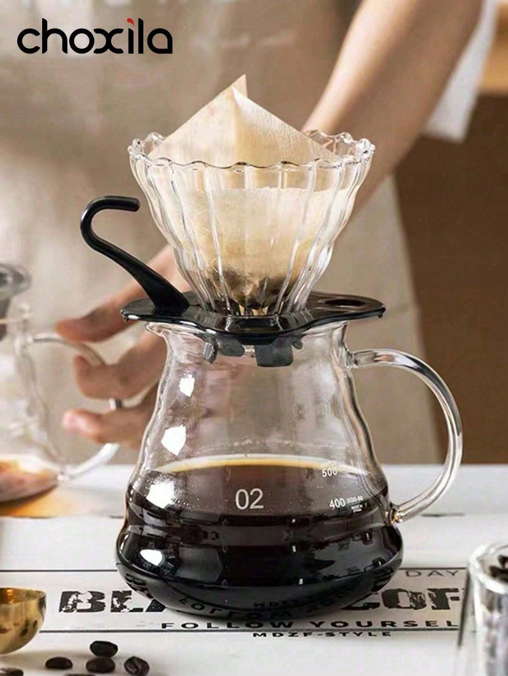 choxila 15 قطعة/مجموعة، طقم قطرة القهوة 15 قطعة مع علبة أدوات، مقاس V02 طقم قهوة قطرة اليد، طقم قهوة قطرة V02، طقم ملحقات تحضير القهوة باليد، هدية لعشاق القهوة