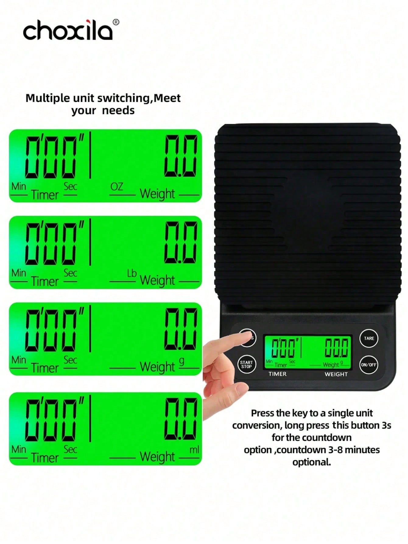 choxila 9 قطعة/مجموعة طقم تحضير القهوة مع حقيبة سفر محمولة - طقم صب القهوة، هدية صانع القهوة المقطرة للمحبين للقهوة، إناء سعة 850 مل كبيرة، مثالي للتخييم والسفر