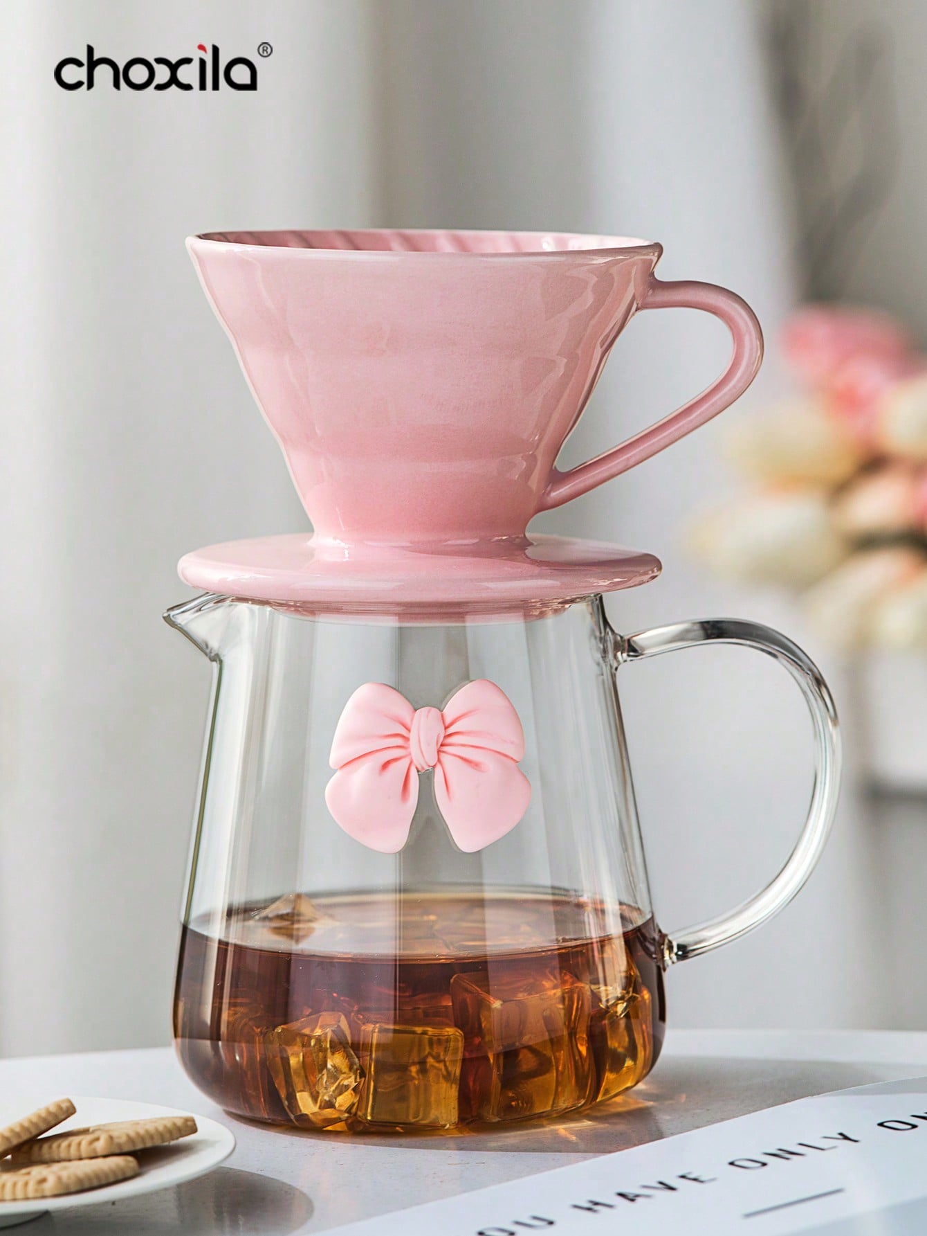 13pcs/Set Pink Pour Over Coffee Set, Hand Drip Coffee Maker Kit, V02 Coffee Set (2-4 Cups), Valentine's Day Gift,  Coffee Accessories, For Afternoon Tea, Home & Parties