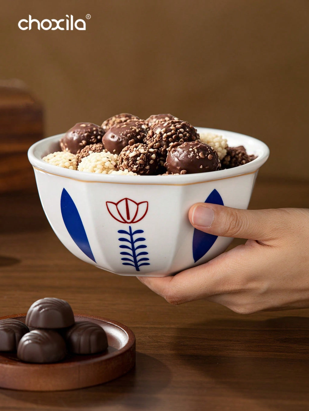 choxila 1 قطعة أطباق حلويات، أكواب حلويات، بأنماط أسلوب الشرق الأوسط (بأنماط الزهور أو أشجار جوز الهند)، صواني تقديم، صواني لوضع الوجبات الخفيفة والفواكه على طاولات غرف المعيشة، صواني عالية الجودة، مناسبة لتجمعات العائلة، وتناول الشاي بعد الظهر، وغرف النو