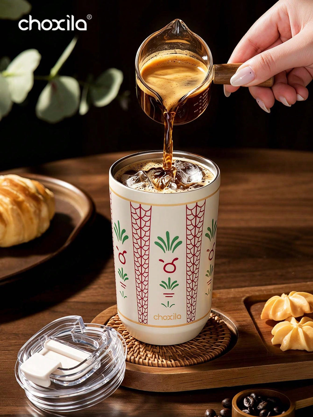 1个便携式不锈钢旅行保温杯，带直饮盖的隔热咖啡杯，可重复使用防漏杯，适用于汽车通勤、露营和日常饮品